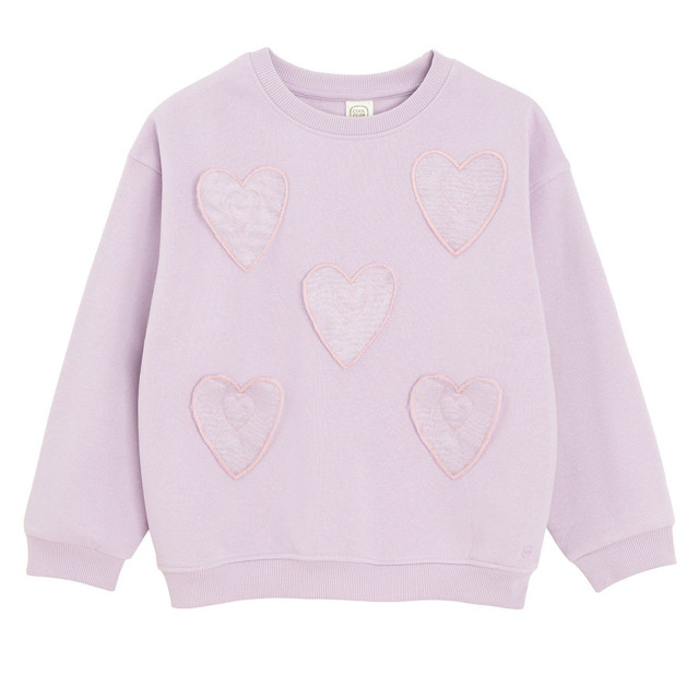 Блуза с дълъг ръкав, цвят: Виолетов