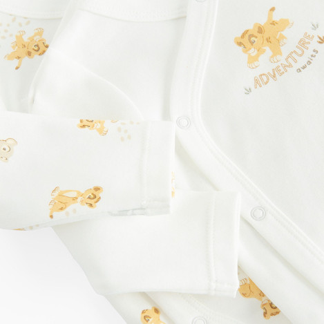 Боди с дълъг ръкав 2бр. THE LION KING, цвят: Бял