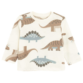 Тениска с дълъг ръкав, цвят: Бял