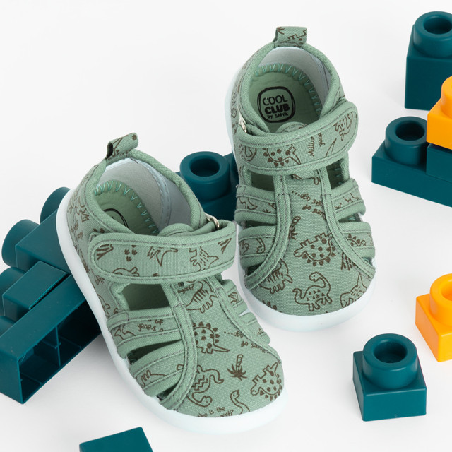 Пантофи, цвят: Зелен