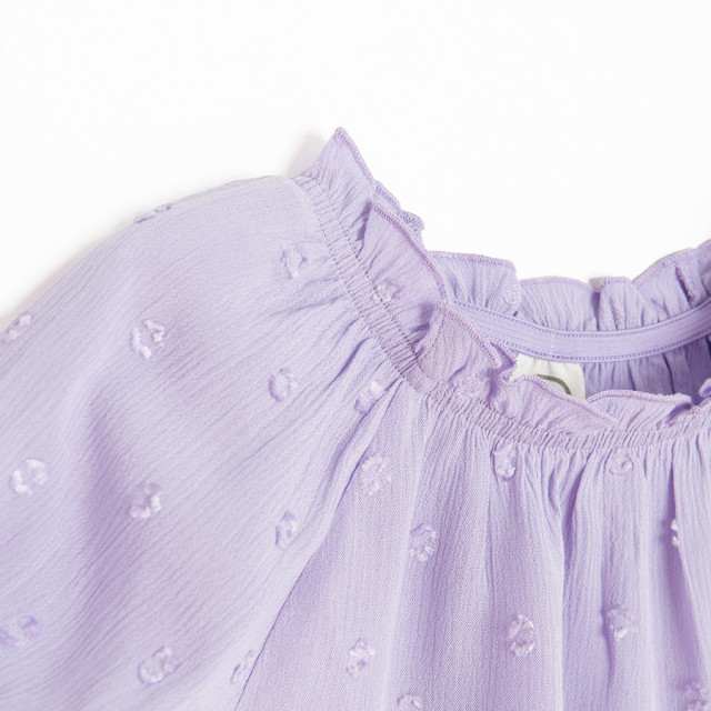 Блуза с къс ръкав, цвят: Виолетов