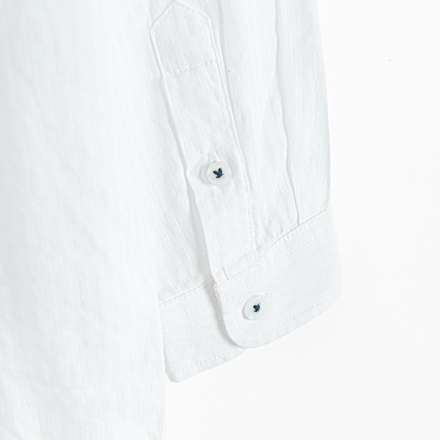 Риза с дълъг ръкав, цвят: Бял