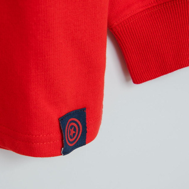 Блуза с дълъг ръкав MARVEL, цвят: Червен