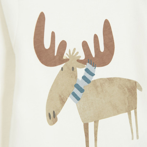 Тениска с дълъг ръкав, цвят: Бял