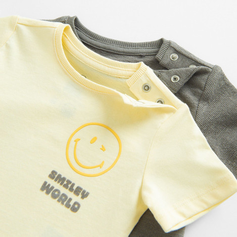 Тениска с къс ръкав 2бр. SMILEY, цвят: Микс