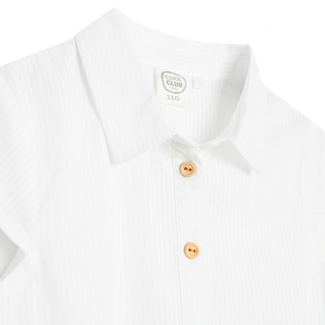 Блуза с къс ръкав, цвят: Бял