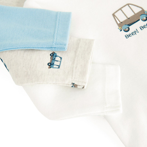 Боди с дълъг ръкав 3бр., цвят: Микс