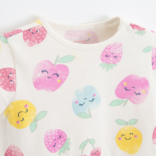 Рокля с къс ръкав, цвят: Кремав