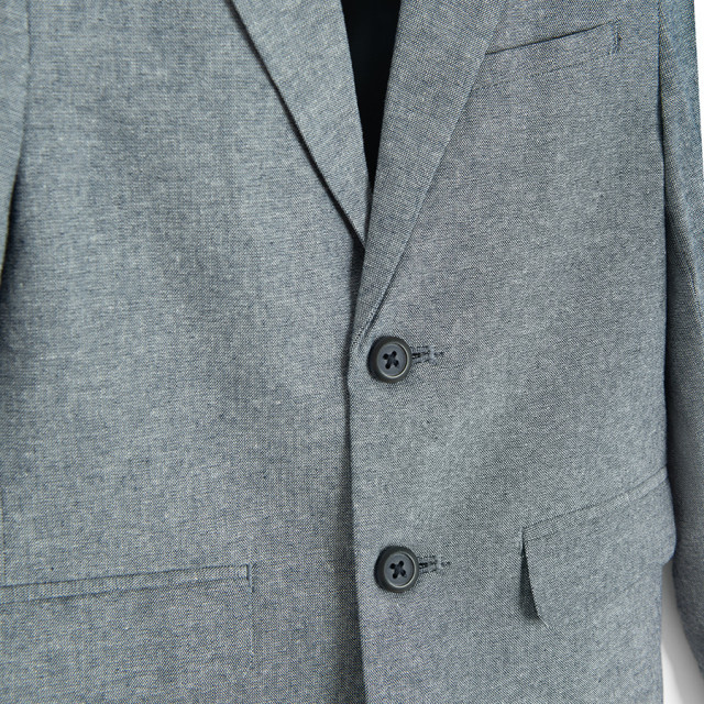 Яке, цвят: Моско син меланж