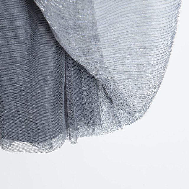 Рокля с дълъг ръкав, цвят: Сив