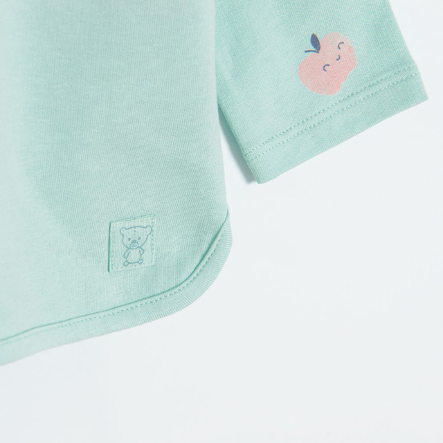 Блуза с дълъг ръкав, цвят: Светло ментов