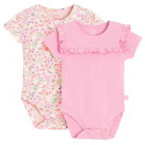 Боди с къс ръкав 2бр., цвят: Микс