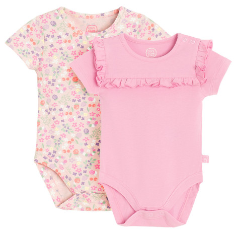 Боди с къс ръкав 2бр., цвят: Микс