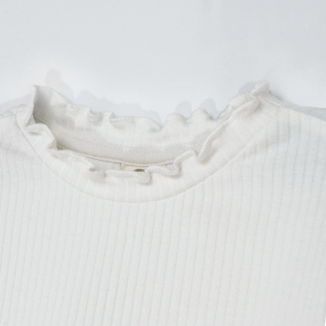 Тениска с дълъг ръкав, цвят: Кремав