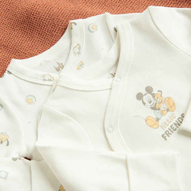 Боди с дълъг ръкав 2бр. MICKEY&FRIENDS, цвят: Бял