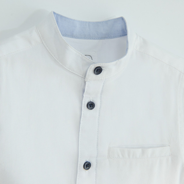 Риза с дълъг ръкав, цвят: Светло син