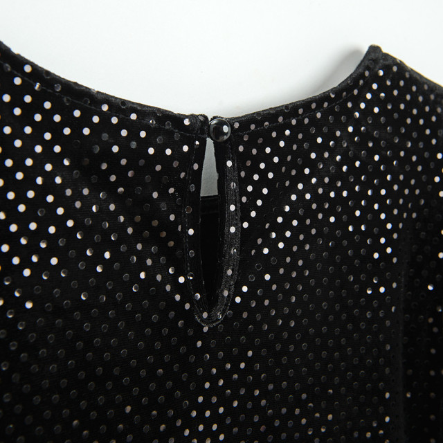 Рокля с къс ръкав, цвят: Черен