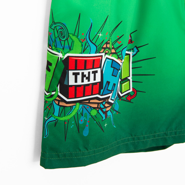 Плувни шорти MINECRAFT, цвят: Зелен