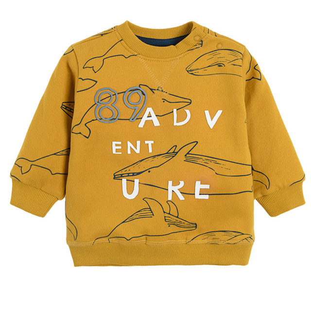 Блуза с дълъг ръкав, цвят: Жълт