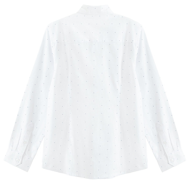 Риза с дълъг ръкав, цвят: Бял