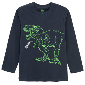 Тениска с дълъг ръкав, цвят: Син