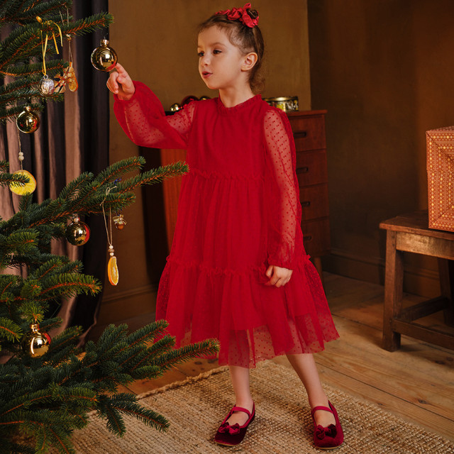 Балеринки, цвят: Червен