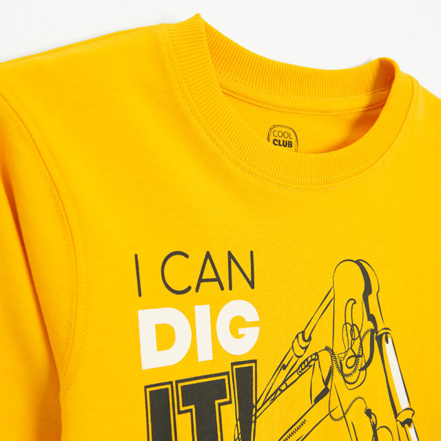 Тениска с дълъг ръкав, цвят: Жълт