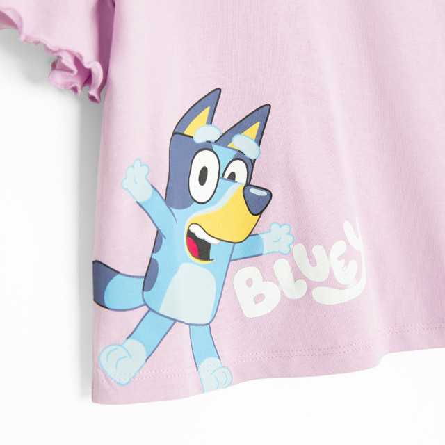 Блуза с къс ръкав BLUEY, цвят: Лилав