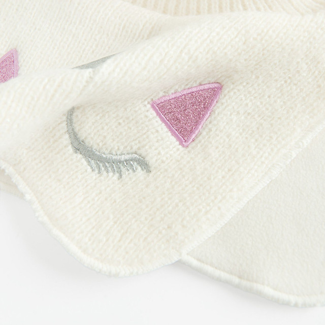 Шал СНУД, цвят: Бял