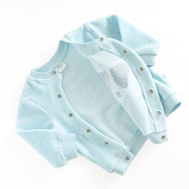 Блуза с дълъг ръкав, цвят: Светло син