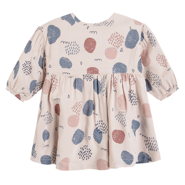 Рокля с дълъг ръкав, цвят: Светло розов