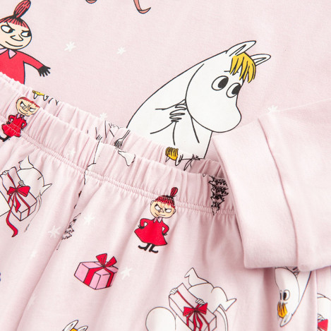 Пижама MOOMINS, цвят: Виолетов