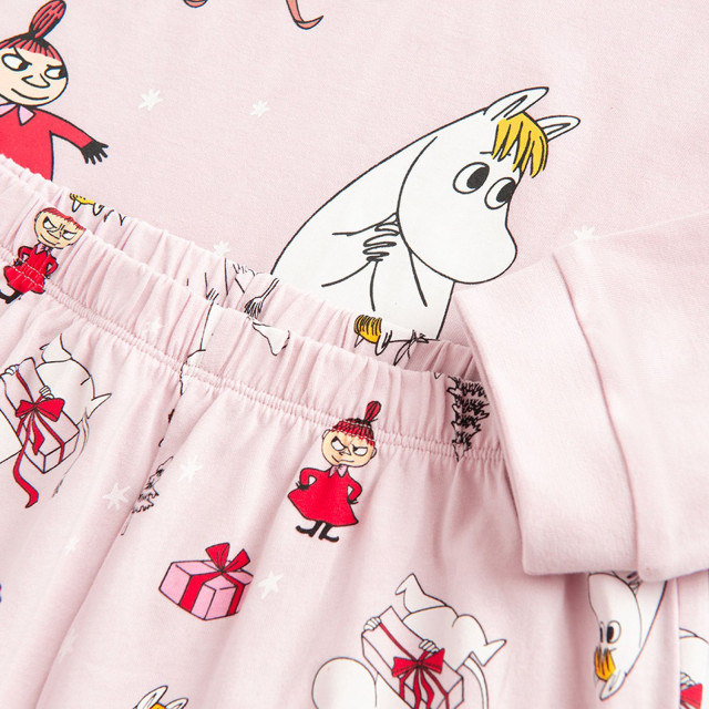 Пижама MOOMINS, цвят: Виолетов