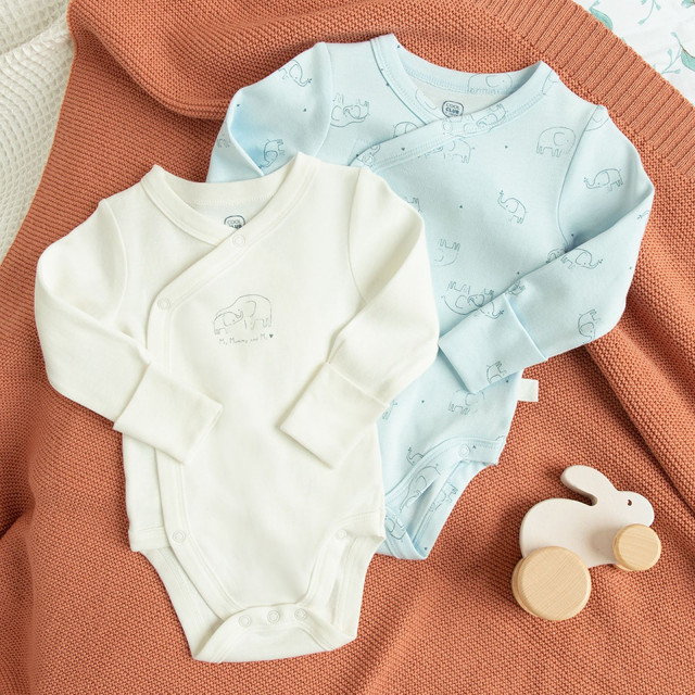 Боди с дълъг ръкав 2бр., цвят: Микс