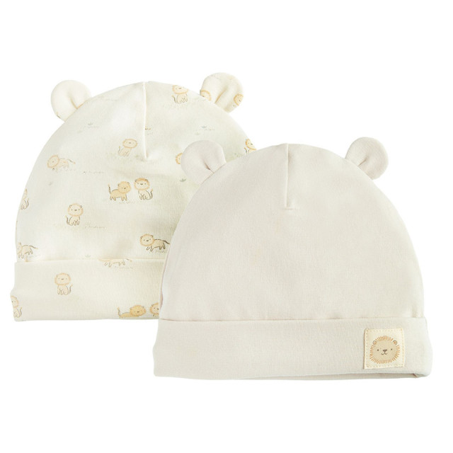 Шапка 2бр., цвят: Бежов