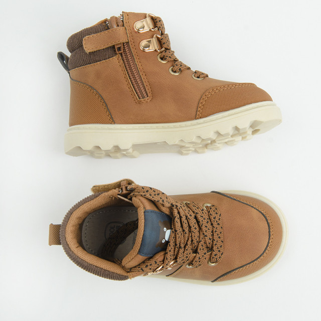 Високи обувки, цвят: Кафяв