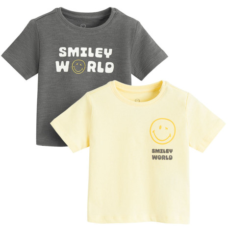 Тениска с къс ръкав 2бр. SMILEY, цвят: Микс