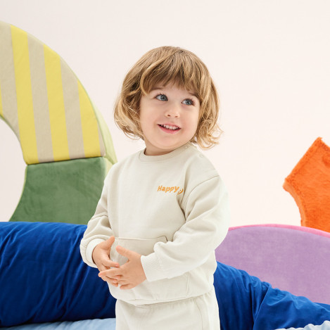 Блуза с дълъг ръкав, цвят: Светло бежово