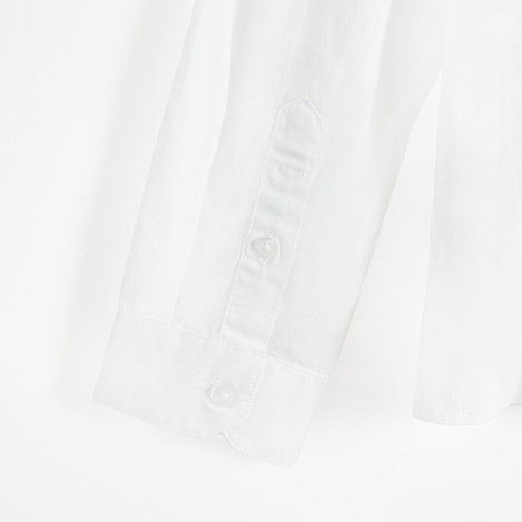 Риза с дълъг ръкав, цвят: Бял