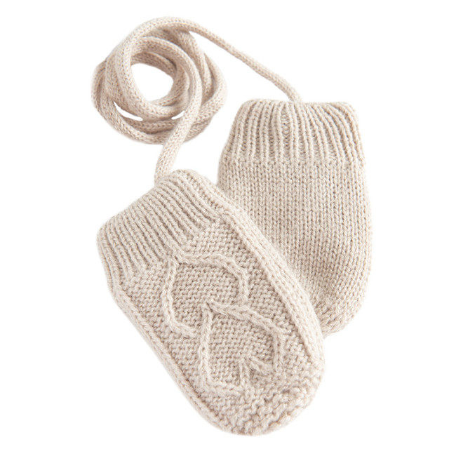 Ръкавици, цвят: Бежов