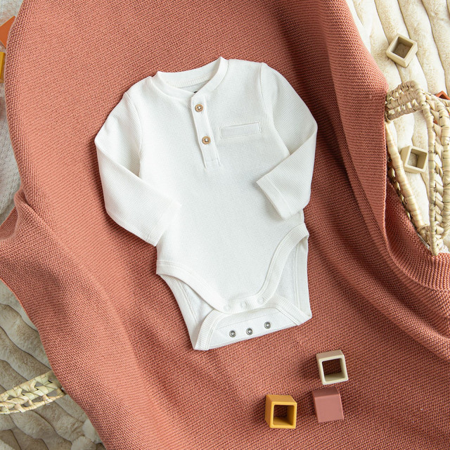 Боди с дълъг ръкав, цвят: Бял
