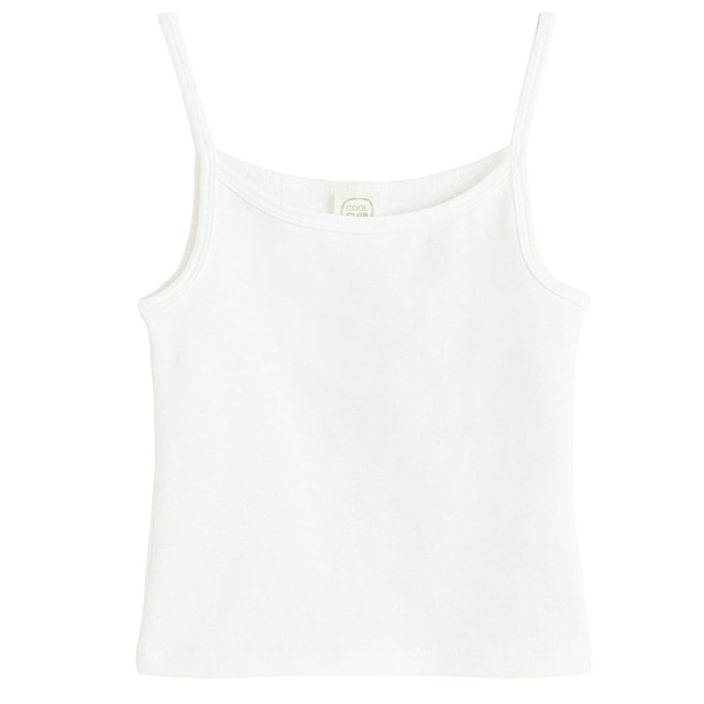 Тениска без ръкав, цвят: Бял