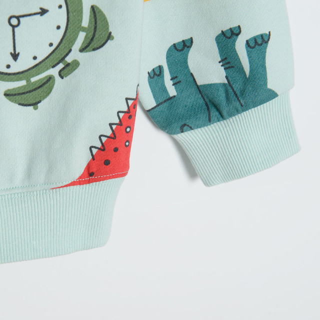 Блуза с дълъг ръкав, цвят: Тюркоазен