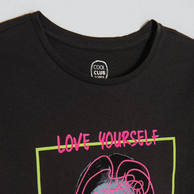 Тениска с къс ръкав, цвят: Черен