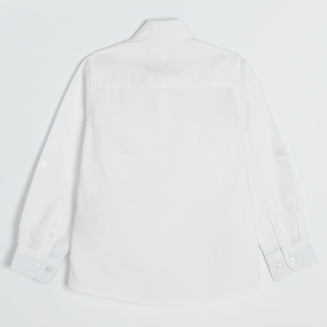 Риза с дълъг ръкав, цвят: Бял