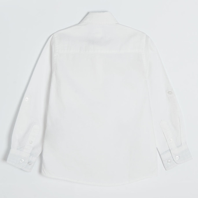 Риза с дълъг ръкав, цвят: Бял