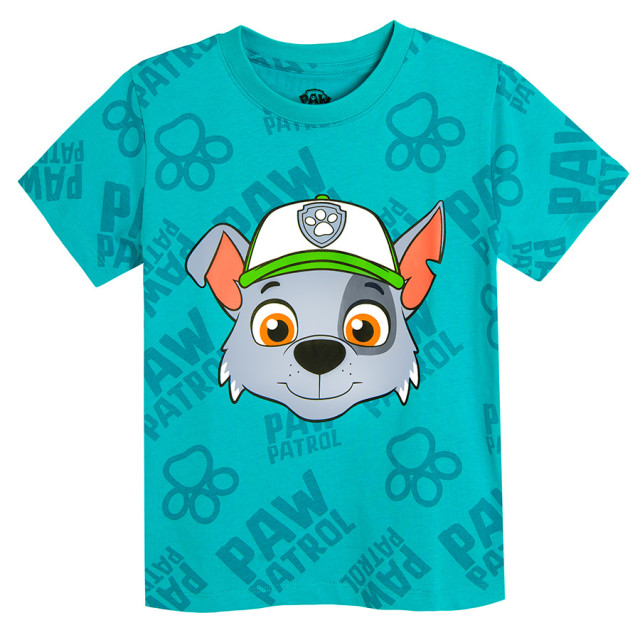 Тениска с къс ръкав PAW PATROL, цвят: Тюркоазен