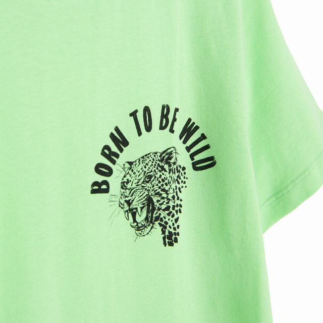 Тениска с къс ръкав, цвят: Зелен