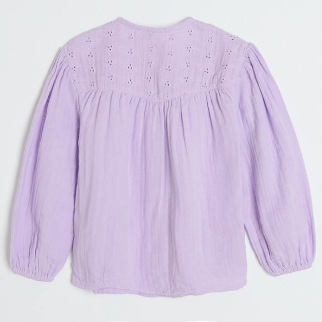 Риза с дълъг ръкав, цвят: Виолетов