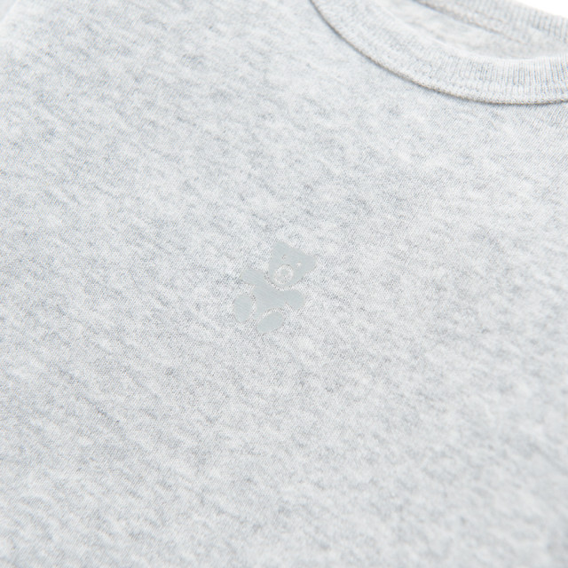 Боди с дълъг ръкав, цвят: Сив меланж